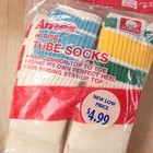 Nwt Vtg 70s 80s Ds Ames 6 - Pack Striped Cotton Tube Gym Socks Boys Sz 8-11 Tag