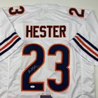 Autographed signed Devin Hester Chicago White Football Jersey Jsa Coa