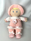 Kids Preferred Soft Doll Rattle Crinkly Plush Pink Outfit Yellow Hair 12 