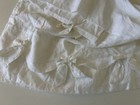 Pottery Barn Kids European Linen Bow Crib Skirt White Nwt Ob