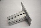 Square Post Base Brackets Adjustable Lot Of 5 Galvanized Steel Silver Heavy Duty