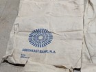 Vintage Southeast Bank Canvas Money Bags Lot Of 6 Cloth Bank Sacks  l5 