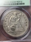 1872 Proof  1 Pcgs Pr-53 Ogh Seated Liberty Silver Dollar
