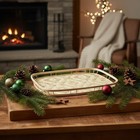 Set Of 6 Wicker Serving Trays For Foods And Drinks  Rectangular Lap Trays For   