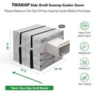 Swamp Cooler Cover For Evaporative Cooler  Side Draft  34 w X 34 d X 36 h