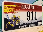 Idaho Vanity License Plate 911 Fire Fighters Firefighters First Responders