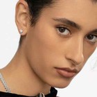 1 2ct Tw Real  natural  Round Diamond Solitaire Stud Earrings In 14k White Gold