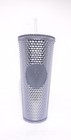 Starbucks Studded Cold Cup Tumbler 24 Oz Venti 2019 Holiday Edition Platinum New