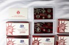 Below Melt  U s  Mint Silver Proof Coin Sets 2000-2009 Coa 14 Sets