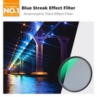 K f Concept Blue Streak Lens Filter Rotating Circular Anamorphic Special Effect