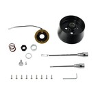 32  Black Gm Tilt Manual Floor Shift Steering Column W  9 Hole Adapter   Key