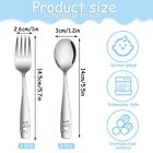 Pimoys 6 Pieces Toddler Utensils Kids Silverware Stainless Steel Toddler Fork   