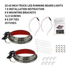 2 Running Board Light Led Drl Side Step Strip Bar 60 Inch 60  Bright Amber White