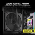 Corsair Max 120mm Pwm Thick Fan Rs120 Black High Static Pressure Liquid Crystal