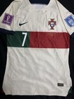 Cristiano Ronaldo Signed Beckett Portugal Vs Morocco Autograph Jersey Bas Coa
