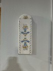 Wall Mount Ceramic Cigarette Holder Dispenser Floral Signed Mary Adams 