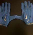 Nike Ole Miss Rebels Team Issued  6 0 Blue Football Gloves Size Xl Ship Asap