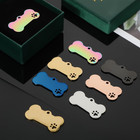 30 Pcs Stainless Steel Blank Pet Id Tags Personalized Dog Name Tag Hollow Design