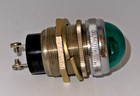 Dialco 75w 125v Indicator Pilot Light   Green Dome   No Bulb