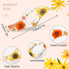 Book Lover Gifts  2 Pcs Thumb Book Page Holder Dried Flower Resin Book Page Hold