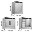 4 5-tier Hot Box Food Pizza Warmer With Water Tray Concession Warming Cabinet