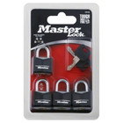 4 Pack Padlock 121q Covered Solid Body  3 4in  19mm  Wide W3d
