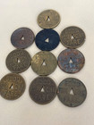 Ten 1922 Pittsburgh Railways Co  Transit Good For One Fare Tokens