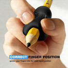 6 Pack Ergonomic Pencil Grips triangular Design With Finger Grooves