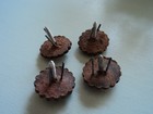 Four Western Saddle Conchos Floral Screw In W leather Rosettes