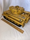 Jayland German Tiger Tank Yellow Metal Tinplate Diecast Military Wwii Figure 12   
