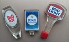 Vintage Beer Taps  lot Of 3  Budweiser busch bud Light  free Shipping 