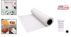 18  X 2100  White Kraft Butcher Paper Roll - Food Grade  Unbleached
