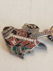 Hard Rock Cafe Pittsburgh Pinaversary Le300 Silver Trim Guitar Pin