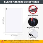 Cuhioy Blank Car Door Magnetic Sheets -2 Pack 18 x12  18x12   White 