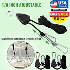 Adjustable Rope Hanger Tent Lanyard Pulley Rope Ratchet Portable New Pulley