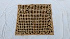 Vintage African Kuba Showa Bark Cloth Handstitched Raffia Textile 22x20 Inches