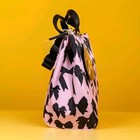Betsey Johnson Pink black Ribbon Bow Zip Top Insulated Lunch Tote Lunch Bag  Nwt