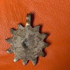 Stunning Rare Ancient Viking Bronze Engraved Sun Amulet Old Authentic Artifact