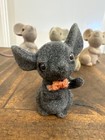 Vintage Hong Kong Flocked Mouse Lot Of 5