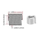 50pcs Wire Thread Insert Kit  304 Stainless Steel Npt Unc 1 4in   20 X 1-3d Screws