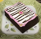 Realistic Artificial Faux Fake Food Dessert Brownie Cake Deli Display Prank Prop