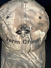 Farm Credit   Logo On Green Brown Camouflage Hat Cap Snapback Oc Caps Euc