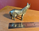 Vintage Brass Horse With Saddle Figurine About 2    Long