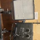 Lot Of Two Litepanels Lp-1x1 Bi-color 3200k-5600k Flood W  Battery Adapter