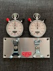 Vintage Three Button Swiss Balmaster Stopwatch Rally Timer  Set