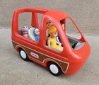 Vintage Little Tikes Minivan With Dollhouse Family - Little Tikes Nuclear Family