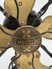 C  1920-21 Emerson Type 28646 Desk Fan Brass Blades Cast Iron 12    Working