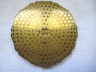 Vintage Stratton Purple blue Fleur De Lis Floral Enamel Powder   Makeup Compact