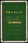 Vintage Single Playing Card Texaco Marine Fuels Lubricants Ship Pic World Wide