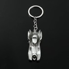 Batmobile Keychain Silver Batman Metal Car Comic Superhero Key Chain keyring